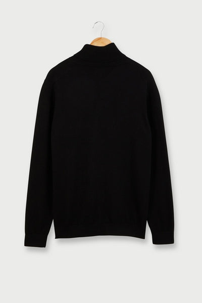 Pull Col Roulé Yvon Noir (8669668704581)