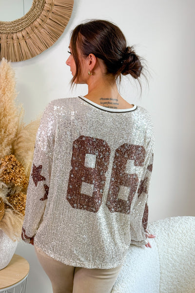 T-Shirt Sequin 86 Choco (15265244152133)