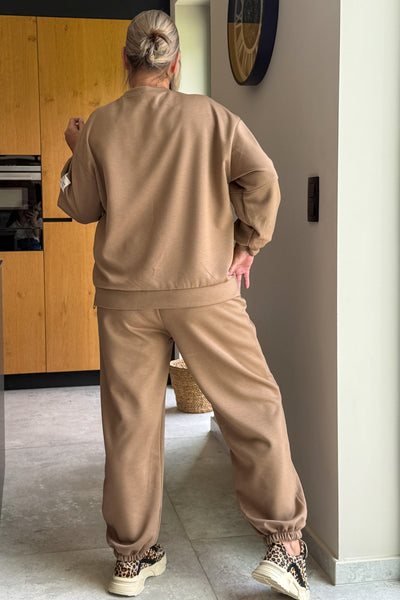 Ensemble " Life isn't Perfect ..." Taupe/Camel GT (15289062129989)