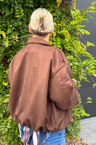 Veste Louane Suédine Choco GT