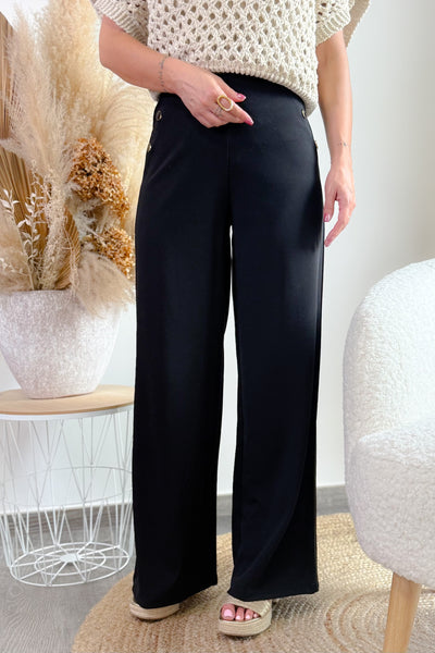 Pantalon Geggo Life Button Noir JDY (15026688295237)