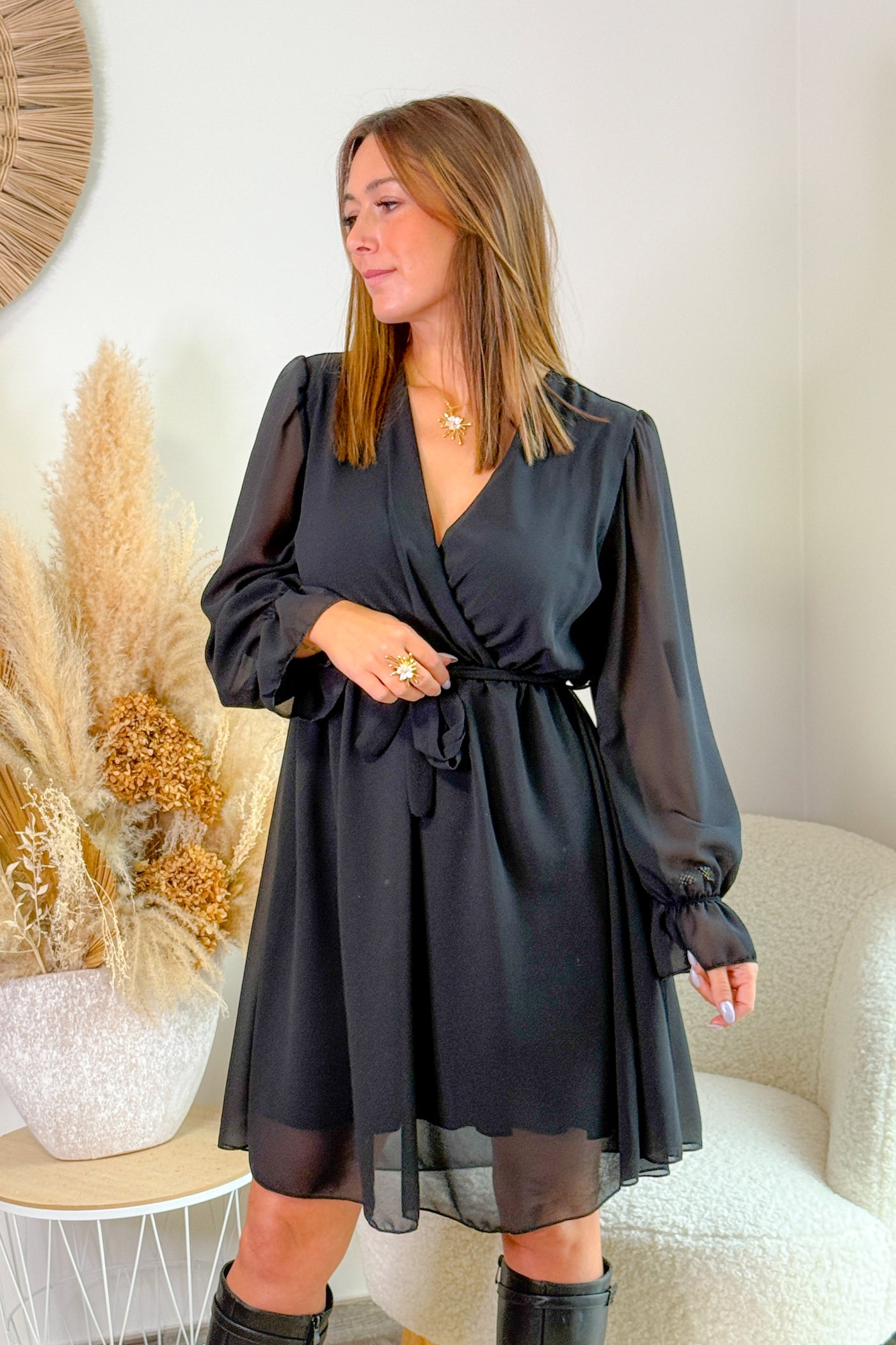 Robe Emilie Noir (14820516233541)