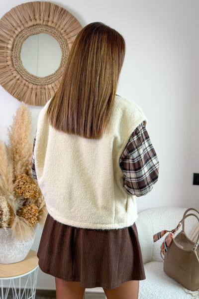 Gilet Sans Manche Louane Ecru