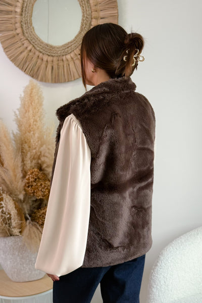 Gilet Mely Choco Garcia (15329625669957)