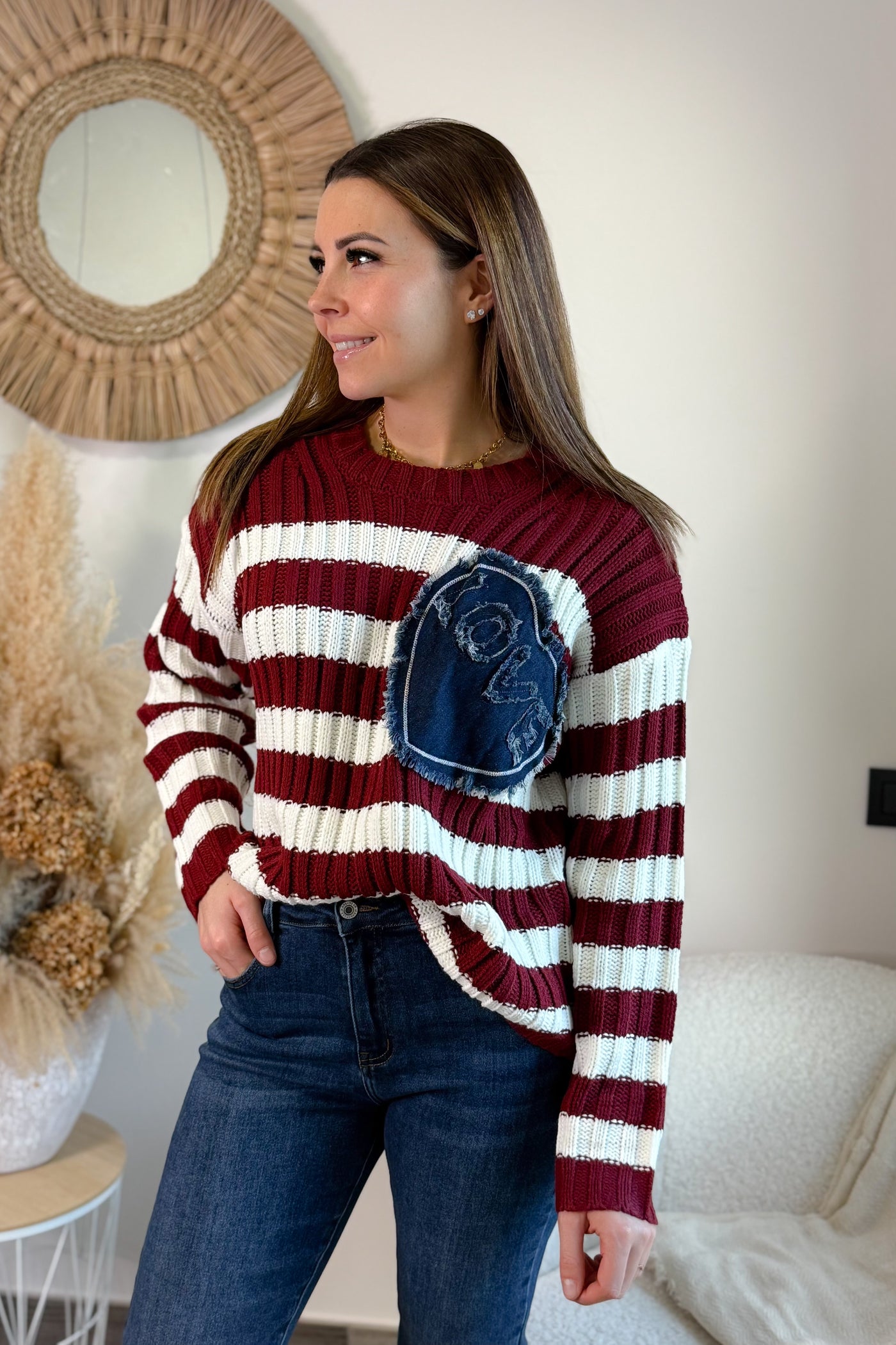 Pull Martina Bordeaux