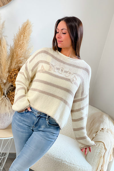Pull Amour Marinier Taupe (9144171594053)