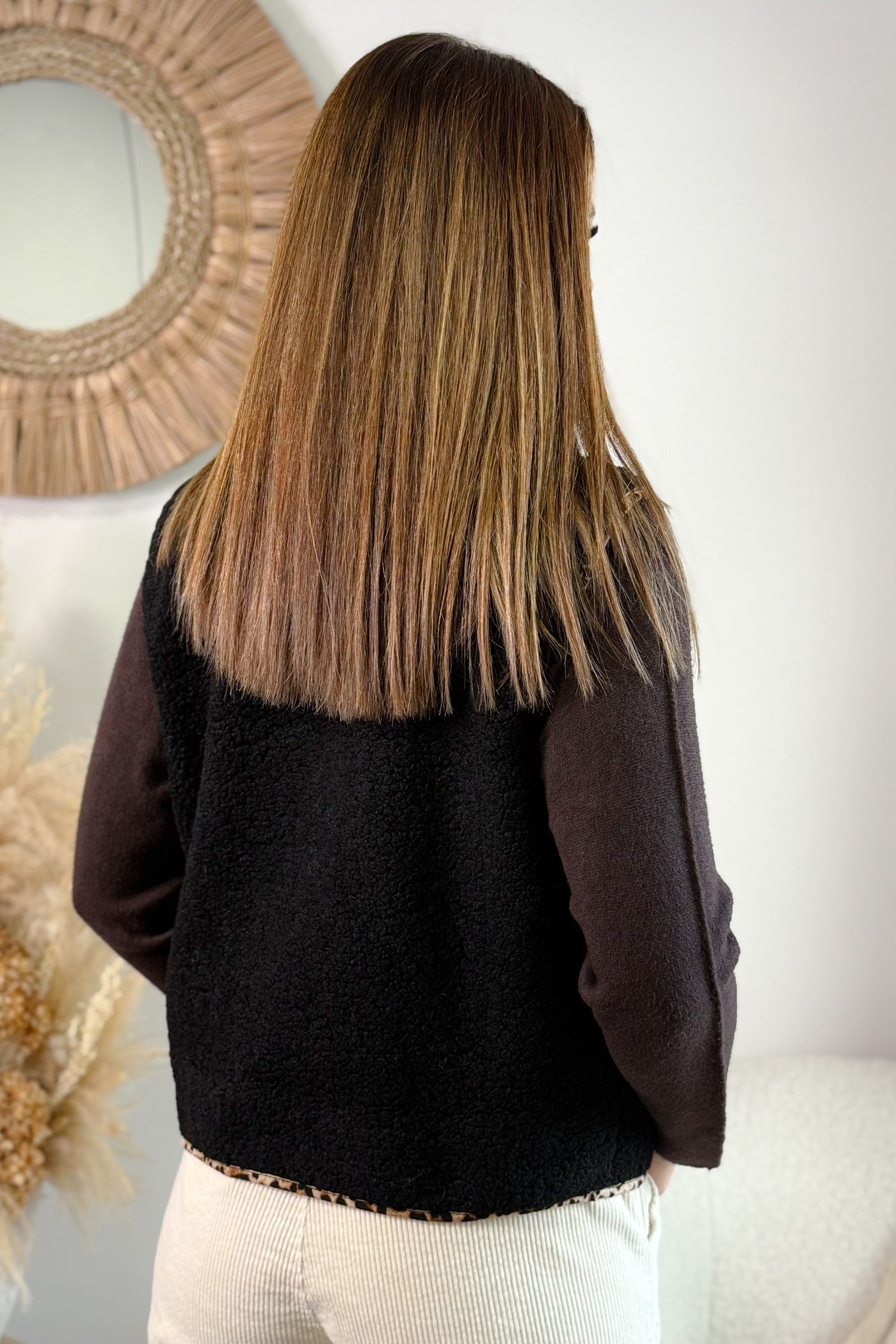 Gilet Teddy Teny Noir