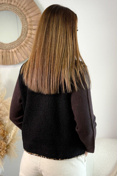 Gilet Teddy Teny Noir