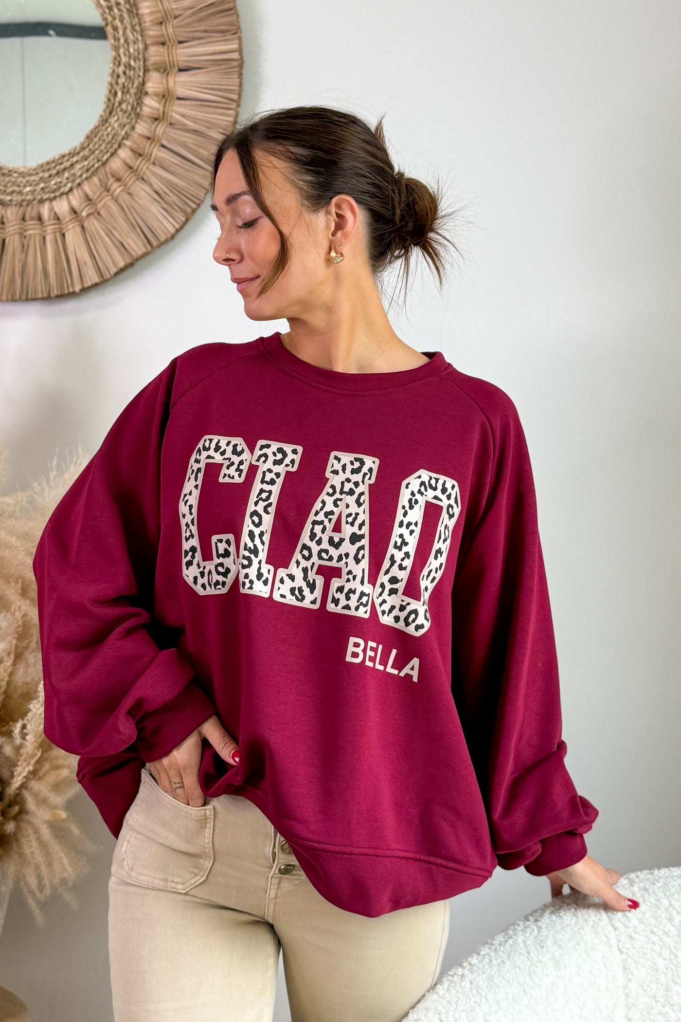 Sweat " Ciao" Bordeaux (15314651873605)