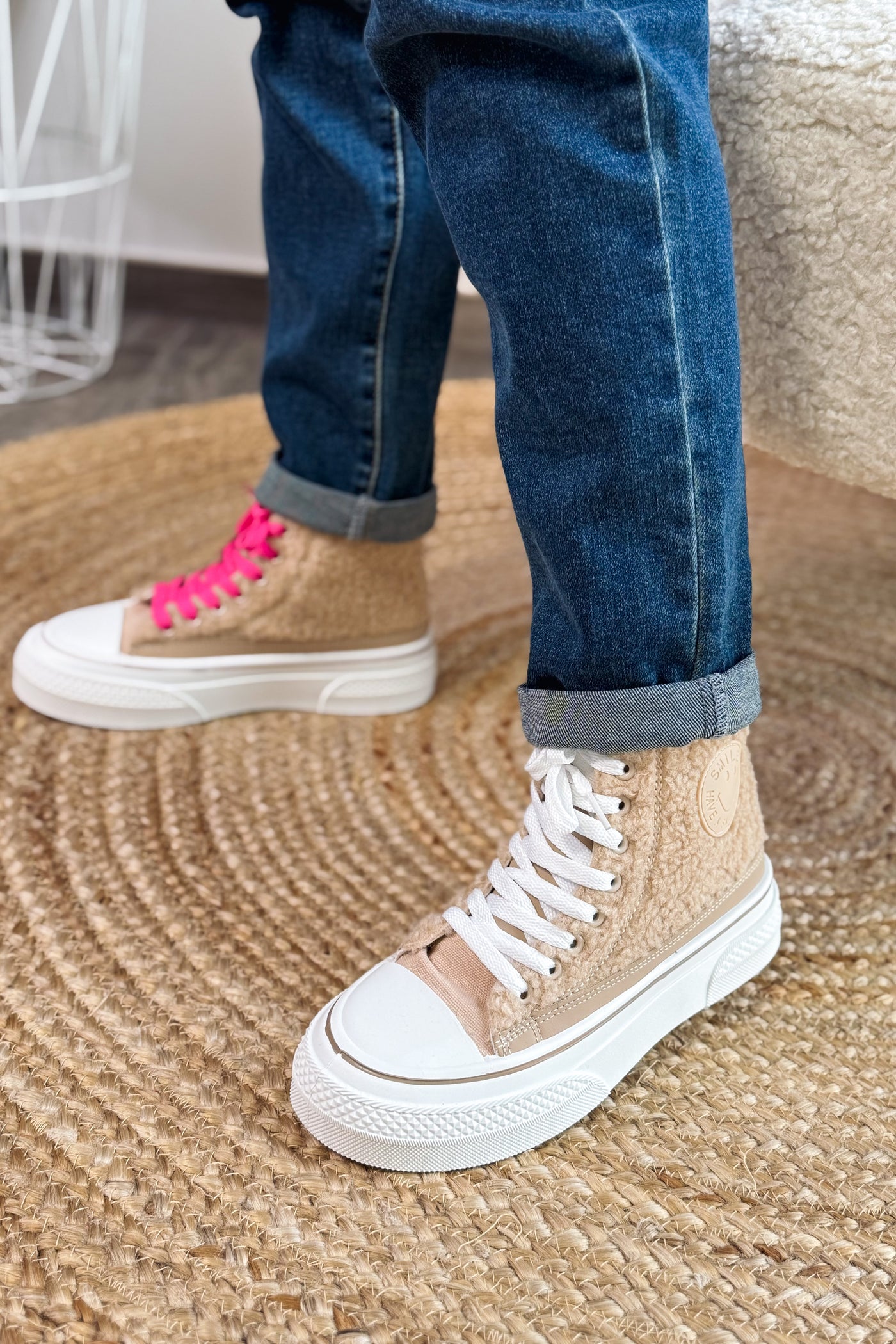 Style Converse Compensées Teddy Beige (15297358561605)