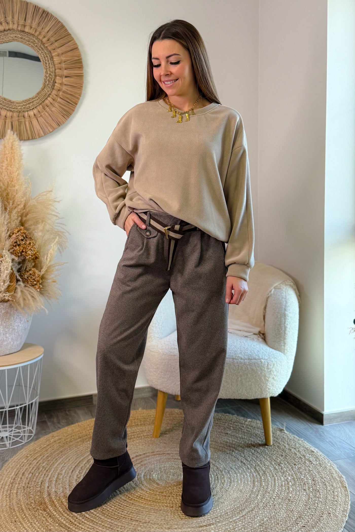 Pantalon Jogg Sylvine Taupe