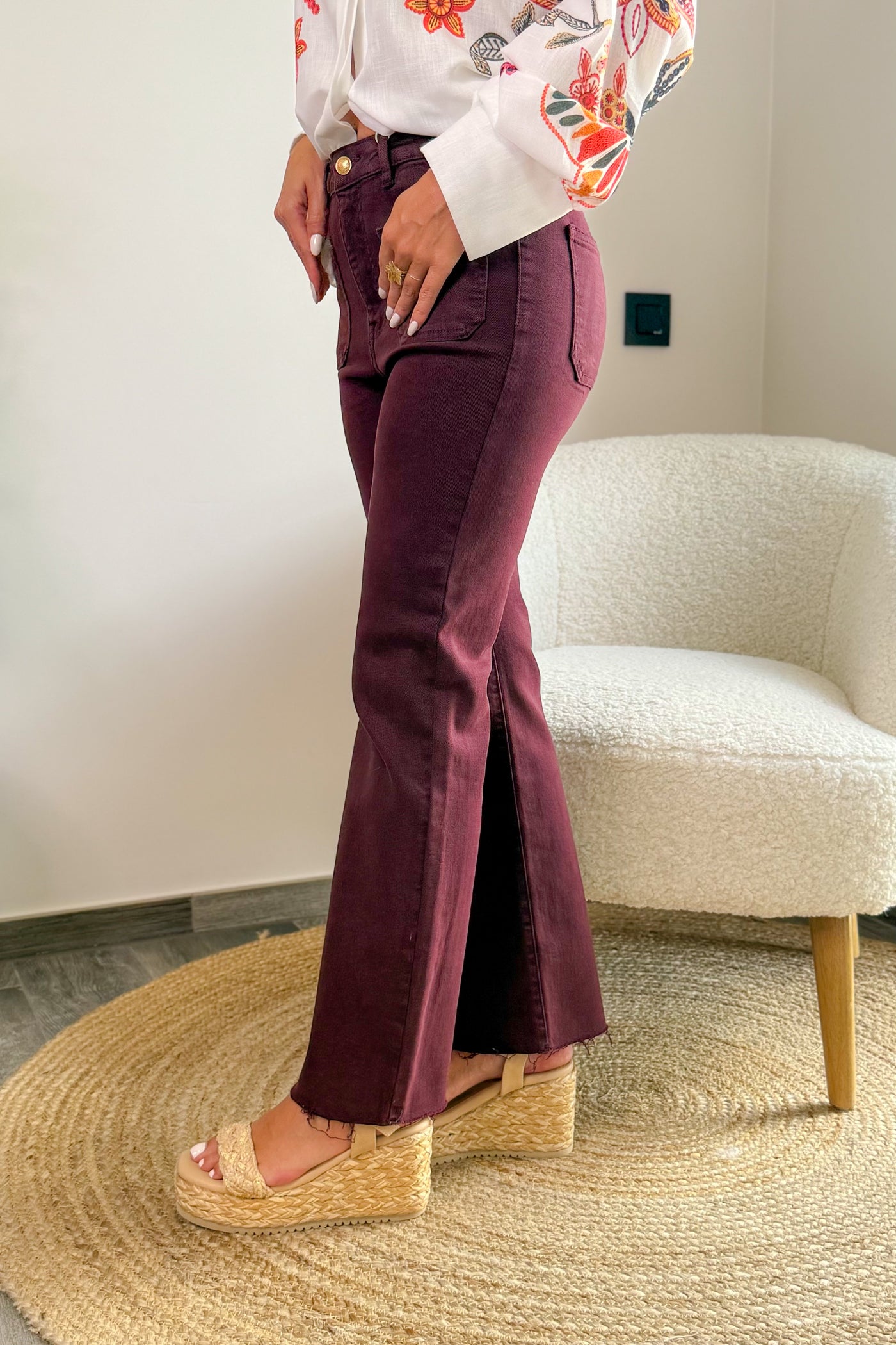 Jeans Flared Y6119X3 Lie De Vin (15157027537221)