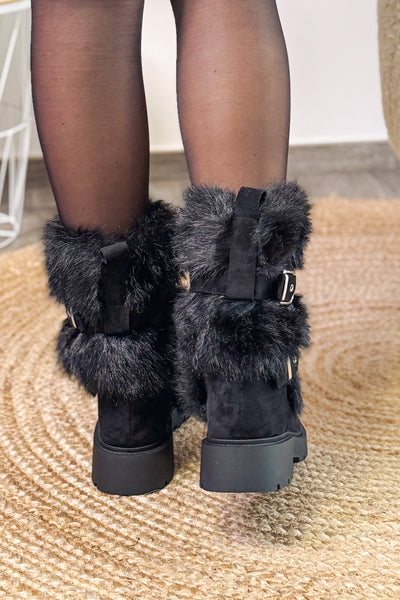 Bottes Fourrure Anne-So Noir