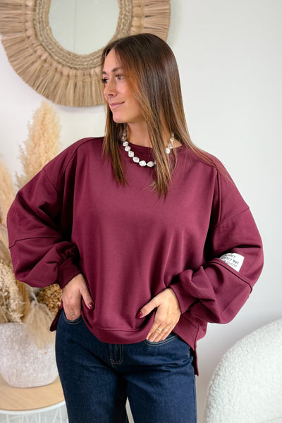 Sweat "Life Isn't Perfect..." Bordeaux (15330053292357)