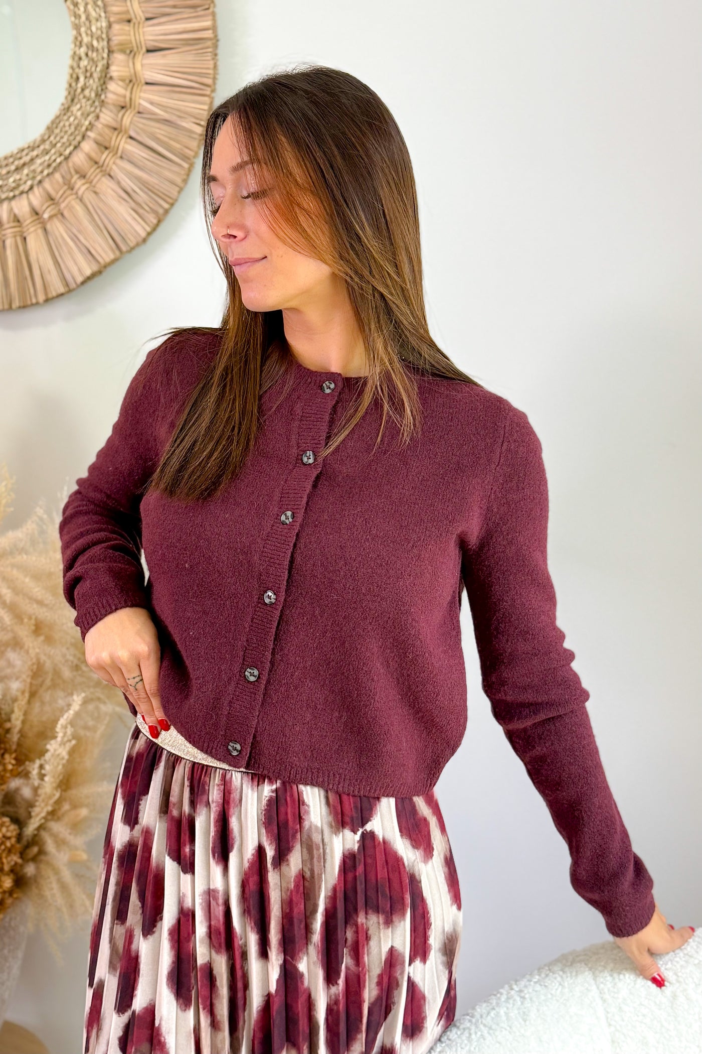 Gilet Chloé Bordeaux JDY (15297603600709)