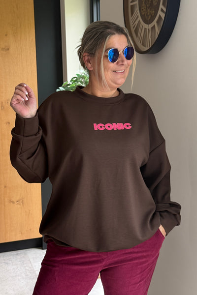 Sweat " Iconic" Choco GT (15353679708485)