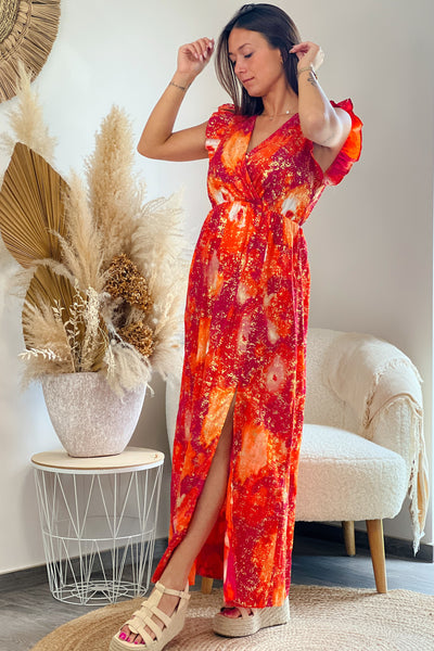 Robe longue Stary Orange (9394875924805)