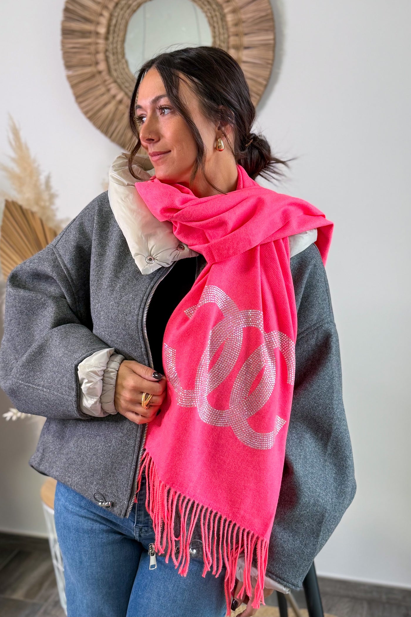 Echarpe Cannelle Rose