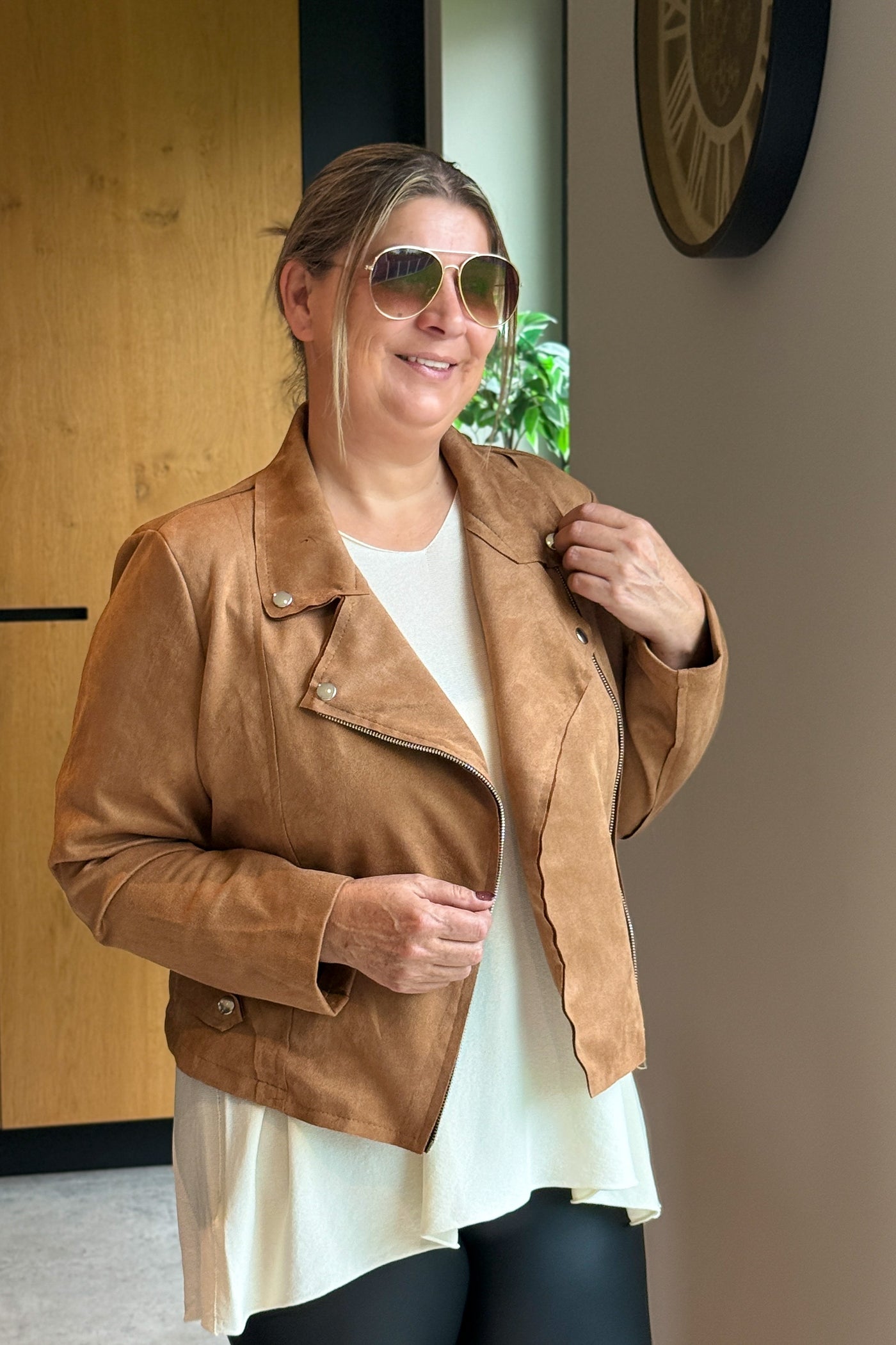 Perfecto Suédine Lilya Camel GT