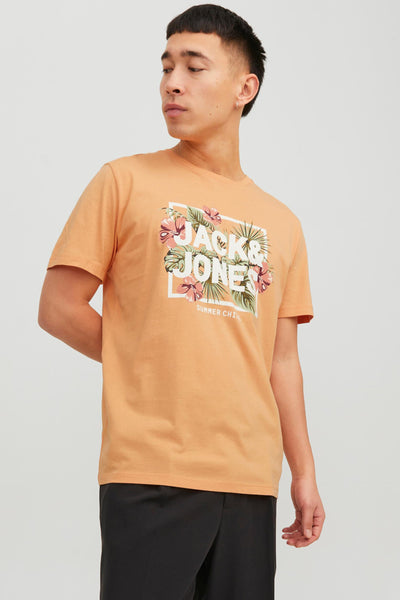 T-Shirt JJBECS SHAPE TEE Orange (8620071682373)