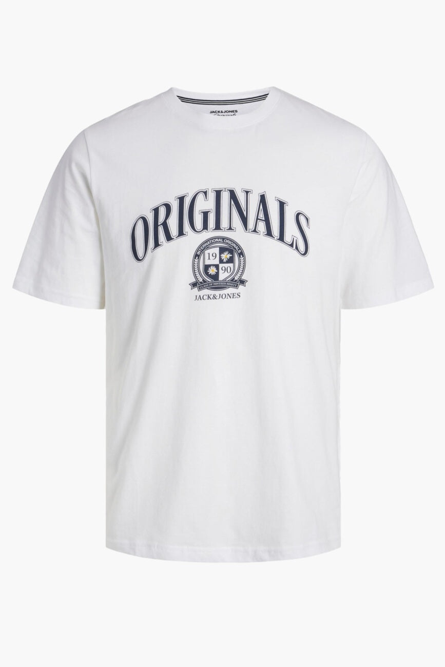 T-Shirt JORNEUKOLLN COLLEGIATE TEE SS Blanc (8612262019397)