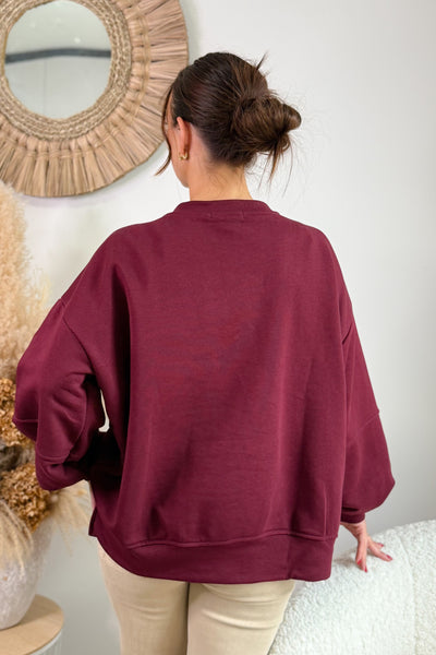 Sweat " Vintage" Bordeaux (15314953732421)