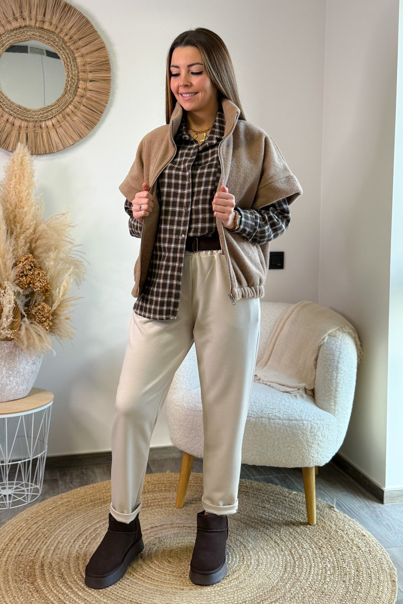 Pantalon Jogg Anabelle Beige