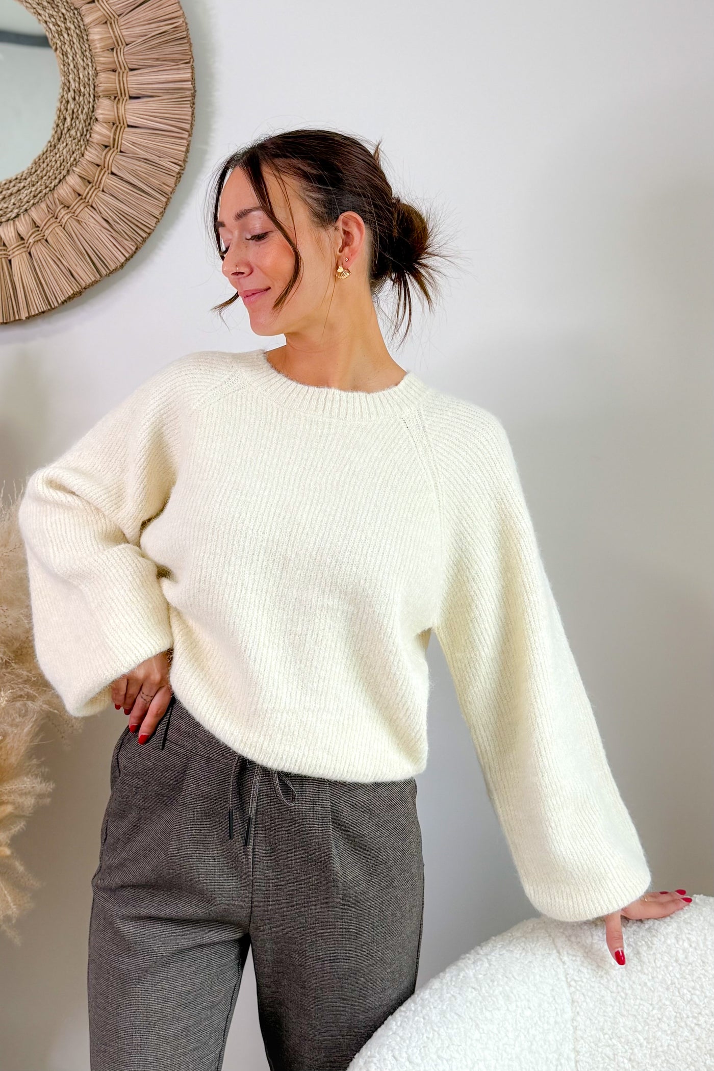 Pull Ria Ecru (15314463588677)