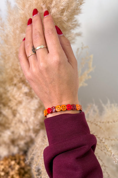 Bracelet Smiley Bordeaux (15314945638725)