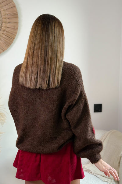 Gilet " Coeurs" Choco