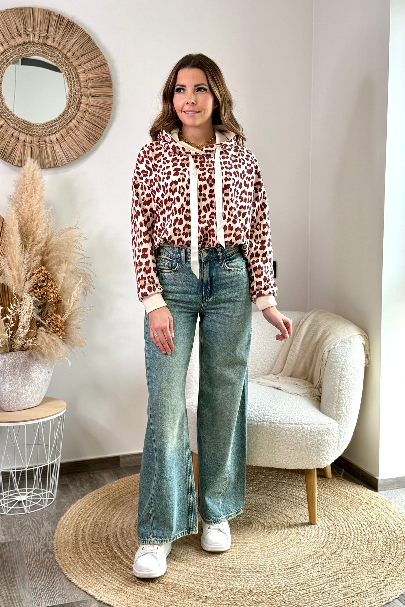 Jeans Carine Wide Leg Bleu Vintage JDY