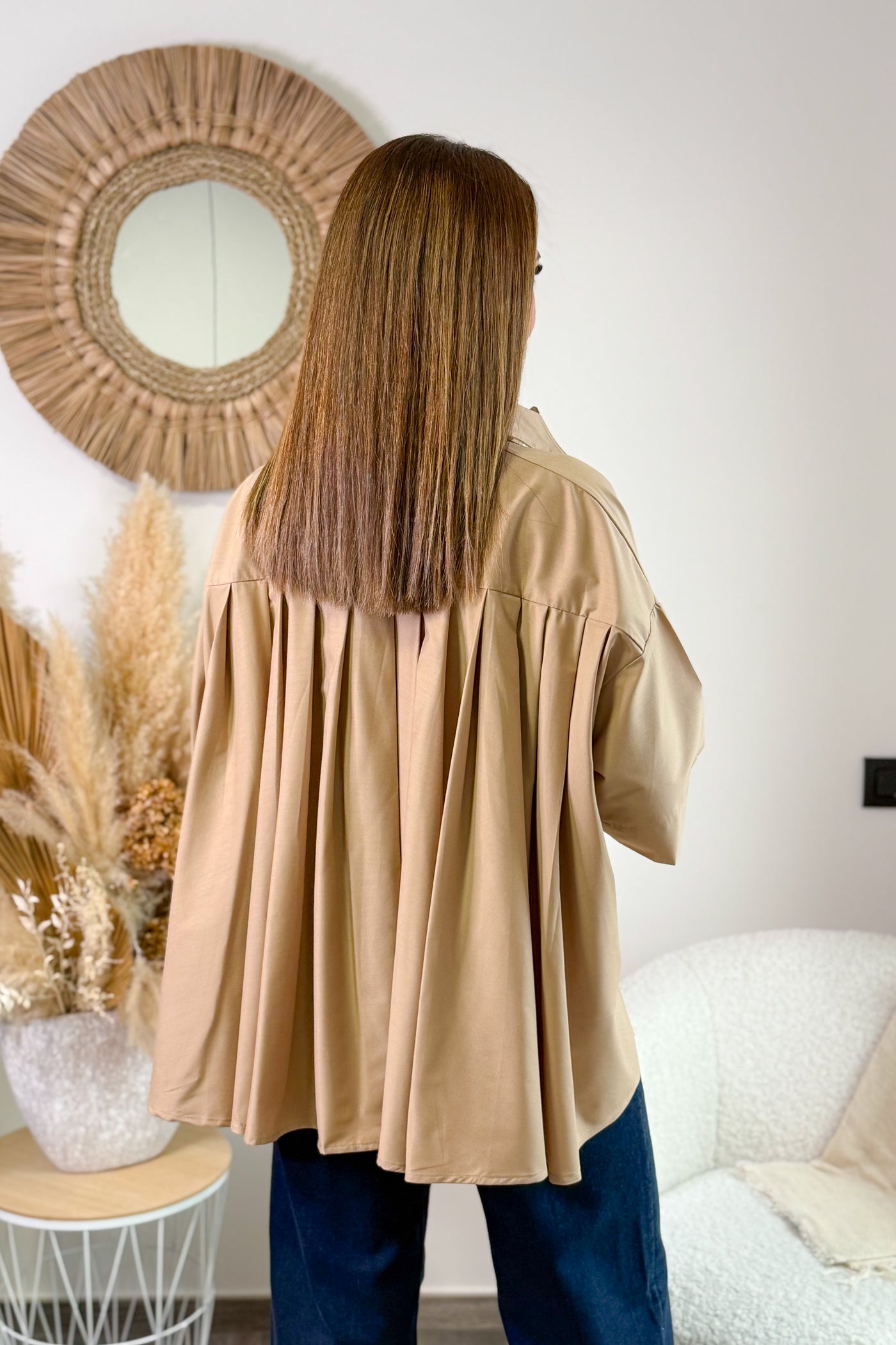 Chemise Ample Aria Camel