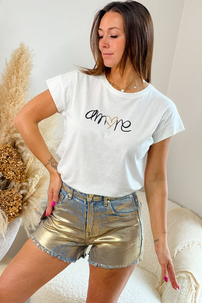 T-Shirt "Amore' Blanc (9375662539077)