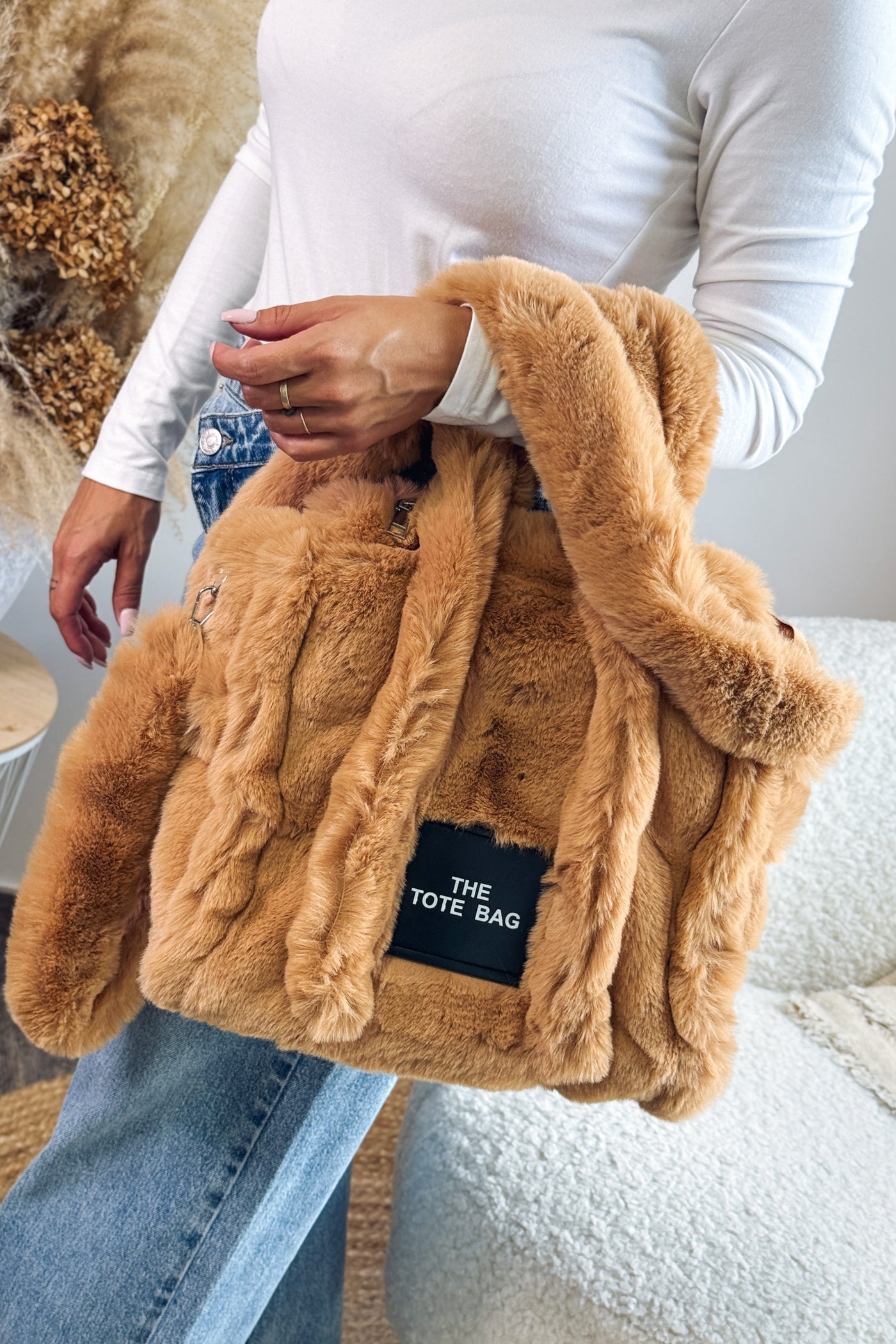 The Tote Bag Fourrure Camel (15266008564037)