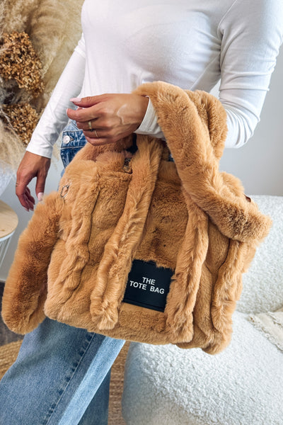 The Tote Bag Fourrure Camel (15266008564037)