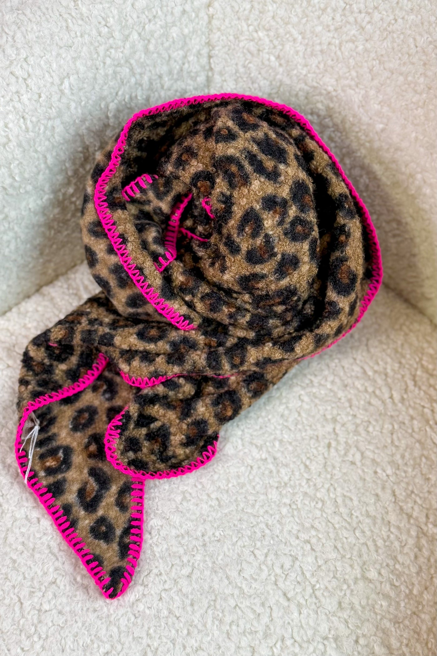 Echarpe Triange Léo/Fuchsia