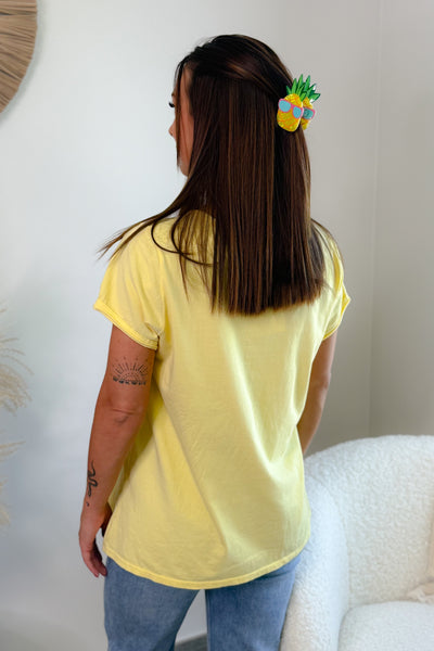 T-Shirt "Ananas" Jaune (15046845858117)