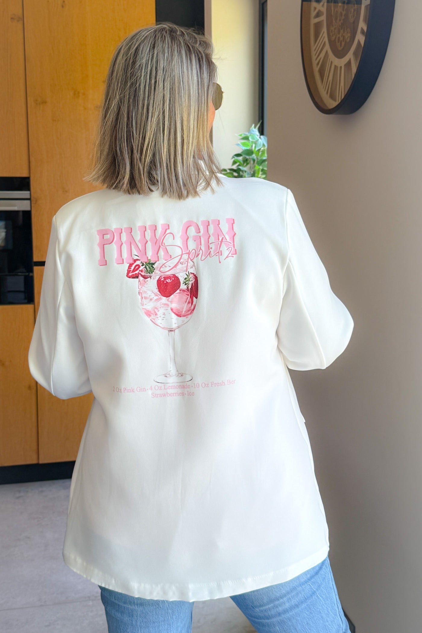 Blazer "Pink Gin" Blanc GT (42/46) (15057529962821)