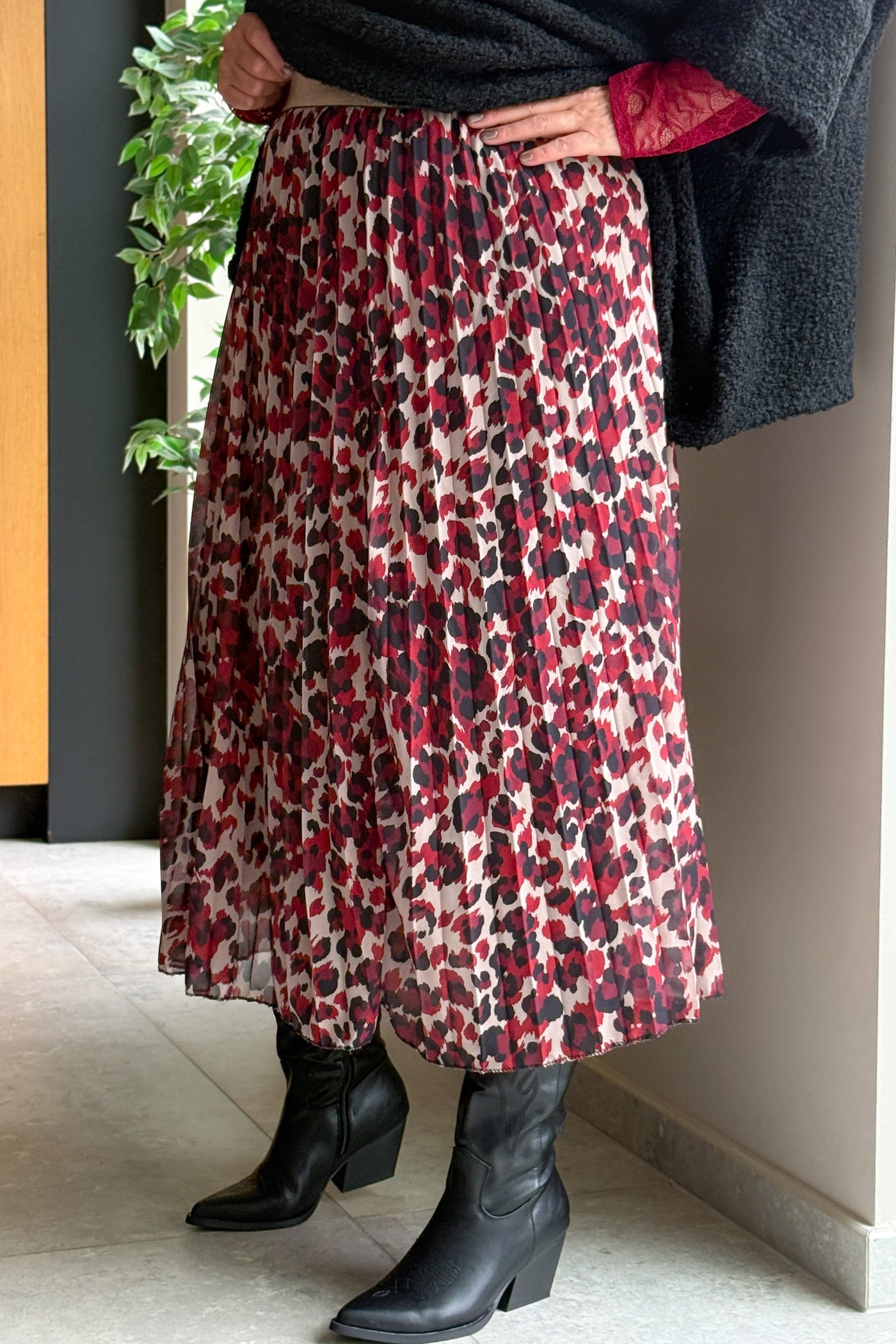 Jupe Carmela Bordeaux GT