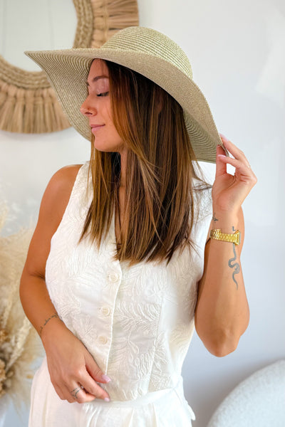 Grand Chapeau De  Paille Doré (15114392633669)