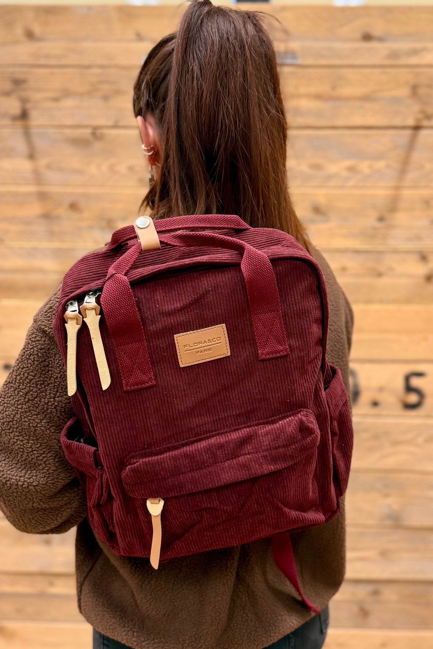 Sac A Dos Gadja Velours Bordeaux (15297337459013)