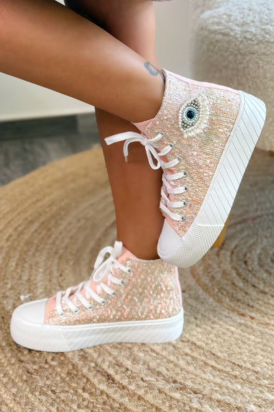 Style Converse Compensée "Oeil" Rose (15126866100549)