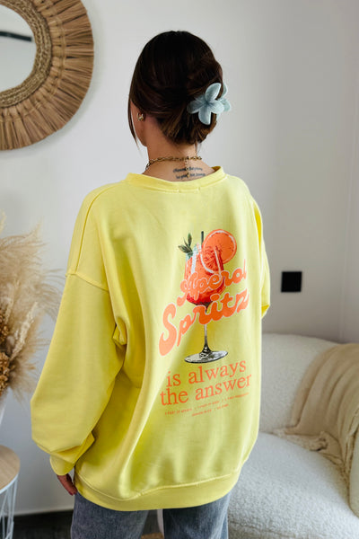 Sweat "Spritz" Jaune (15038289412421)