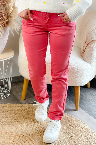 Jeans Relax Corail Red Button (9130783768901)