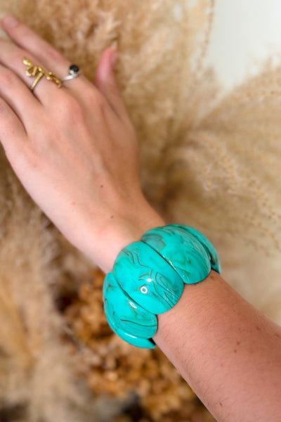 Bracelet Grosses Pierres Turquoise (15104322699589)