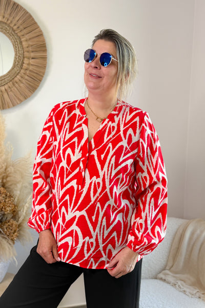 Blouse CarOlivera Rouge Only Carmakoma (15020399558981)