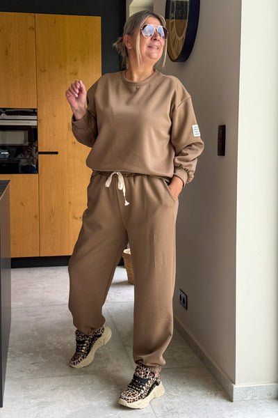 Ensemble " Life isn't Perfect ..." Taupe/Camel GT (15289062129989)