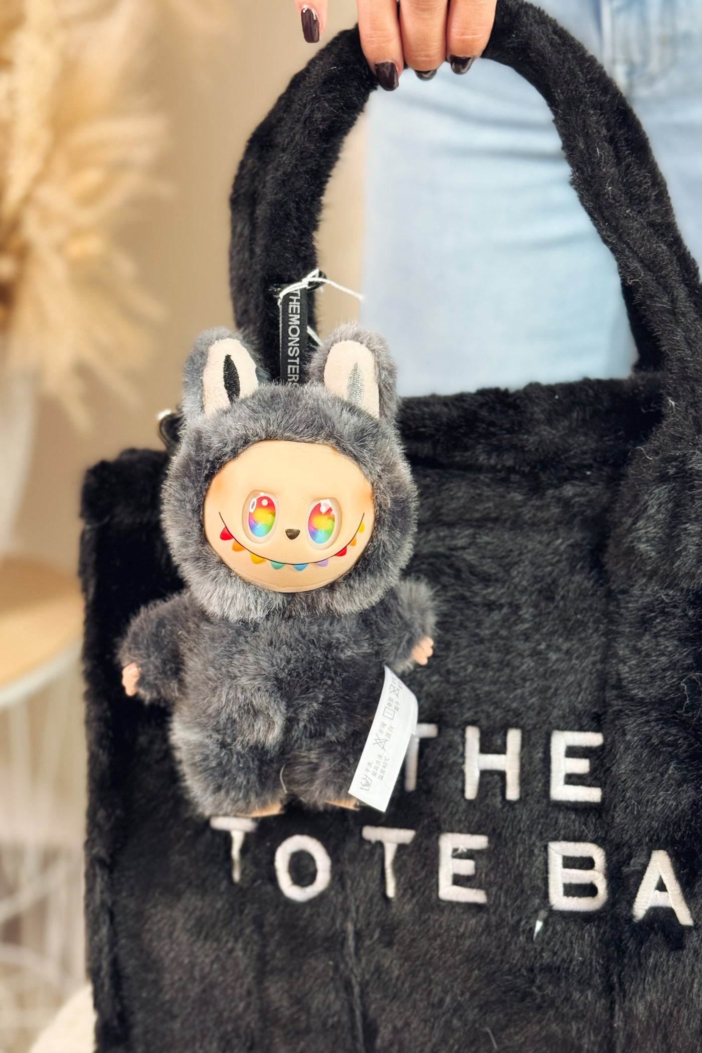 Porte-Clé Lafufu Gris Antracite