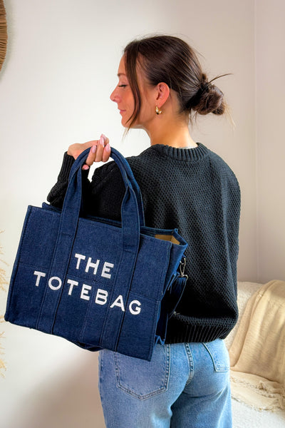 The Tote Bag En Jeans Bleu Grand Format (15265923989829)