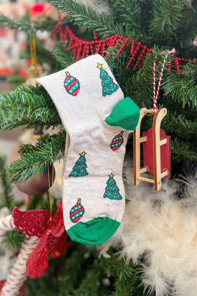 Sapin De 2 Paires De Chaussettes De Noël